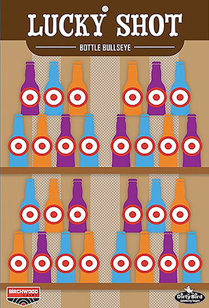Birchwood Casey BC-35772 Dirty Bird Target Lucky Shot Bottles 12" x 18" 6 Pack