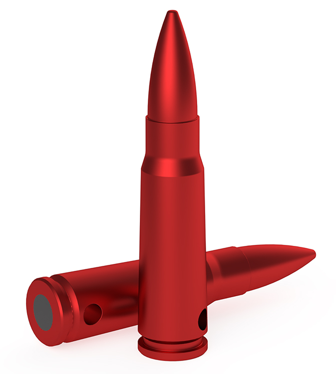 Birchwood Casey BC-DCTR-762 Duracap Training Rounds 7.62X39 Aluminum 4PK
