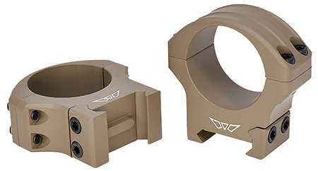 Warne 8502DE HyperLite  Dark Earth Cerakote MagnaFusion Alloy 1" Tube Maxima/Weaver/Picatinny