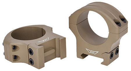 Warne 8513DE HyperLite  Dark Earth Cerakote MagnaFusion Alloy 30mm Tube Maxima/Weaver/Picatinny