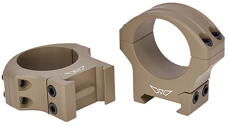 Warne 8515DE HyperLite  Dark Earth Cerakote MagnaFusion Alloy 30mm Tube Maxima/Weaver/Picatinny