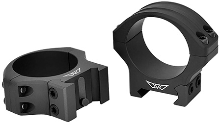 Warne 8550M HyperLite  Black Aluminum 1" Tube Medium Maxima/Weaver/Picatinny