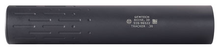 Gemtech 12116 Tracker  30 Cal 1.6" Black Hardcoat Anodized Aluminum 5/8"-24 tpi