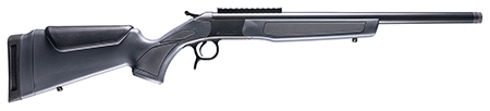 CVA CR4444 Scout  44 Mag 1rd 20" Blued Threaded Barrel, Blued Picatinny Rail Receiver, Stealth Gray Fixed Synthetic Stock