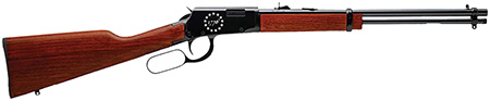 Rossi RL22181WD-EN23 Rio Bravo  22 LR 15+1 18" Black Polished Alloy Steel Barrel, Black Engraved w/Stars "1776" Alloy Steel Receiver, Hardwood Fixed Stock, Right Hand