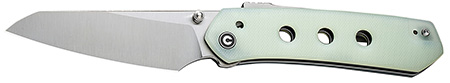 Civivi Knives C22036-2 Vision FG  3.54" Folding Tanto Plain Satin Nitro-V Steel Blade, Natural G10 Handle