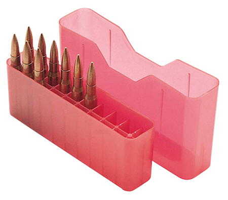 MTM Case-Gard J20LLD29 Slip-Top Ammo Box J-20 7mm Rem/338 Win Mag Red Polypropylene 20rd
