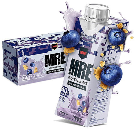 Redcon1 RC1MRERTDBBC12 MRE Ready to Drink Blueberry Cobbler 14 oz, 12pk