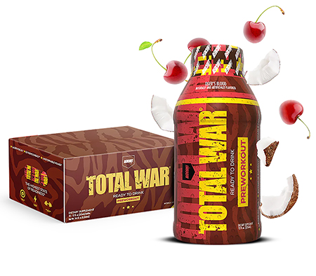 Redcon1 RC1TWRTDTB12 Total War Ready to Drink tigers Blood 12 Pack