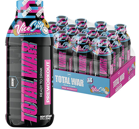 Redcon1 RC1TWRTDVC12 Total War Ready to Drink Vice City 12 Pack