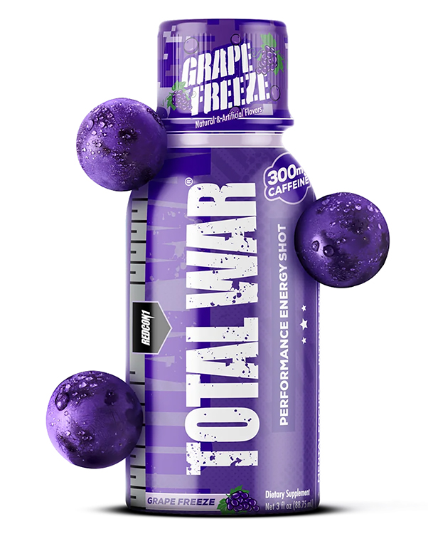 Redcon1 RC1TWSGF Total War Energy Shots Grape Freeze 12 Pack