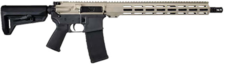 Shark Coast Tactical 300-055-1000-20 Badger  5.56 NATO 30+1 16" Black Nitride Threaded Barrel, Gray  &  Tan Cerakote Picatinny Rail Aluminum Receiver, Magpul SL-K Black Polymer Stock, Black Polymer Grip
