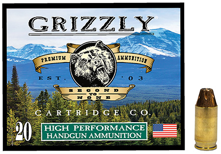 Grizzly Ammo GC38A1   380ACP+P 90gr Jacketed Hollow Point 20 Per Box/10 Case