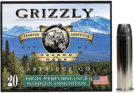 Grizzly Ammo GC357M12   357Mag 180gr Wide Flat Nose Gas Check 20 Per Box/10 Case