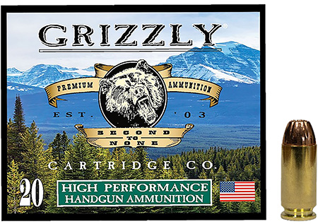 Grizzly Ammo GC4SW1   40S&W 200gr Jacketed Hollow Point 20 Per Box/10 Case