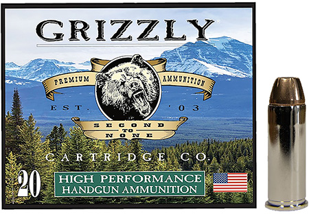 Grizzly Ammo GC44SP5   44Special 240gr Jacketed Hollow Point 20 Per Box/10 Case
