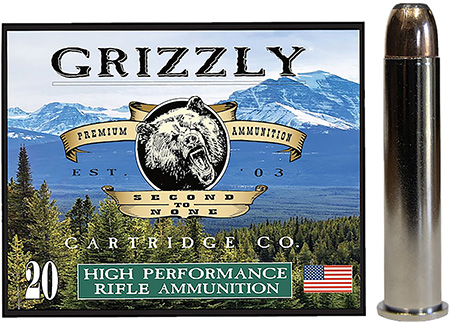 Grizzly Ammo GC45/70+P3   45-70Gov+P 350gr Bonded Flat Point 20 Per Box/10 Case