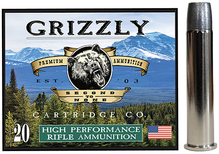 Grizzly Ammo GC45/70+P8   45-70Gov+P 460gr Wide Long Nose Gas Check 20 Per Box/10 Case