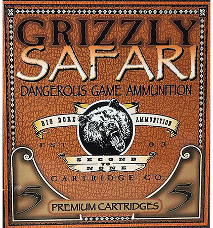 Grizzly Ammo GC5/416NE2   500-416NitroExpress 400gr Solid Brass 5 Per Box/10 Case