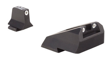 Trijicon 600900 Suppressor/Optic Height Sights  Green/Tritium White Outline Front Sight-Green/Tritium White Outline Rear Sight Smith  &  Wesson M & P/M & P M2.0