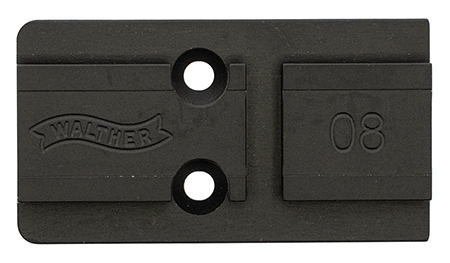Walther Arms 5136211 Optic Plate  Black Steel Fits Walther PDP 2.0