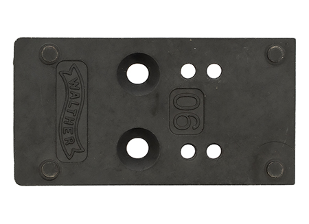 Walther Arms 5136197 Optic Plate  Black Steel Fits Walther PDP 2.0
