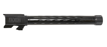 Faxon Firearms GB910N34LGQT Match Series  9mm Luger 5.75" Fluted Threaded Black Nitride Stainless Steel, Fits Glock 34 Gen2-4
