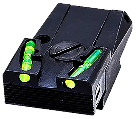 HiViz GLAD211 Adjustable Rear Sight  Front Green Fits Most Glock Models