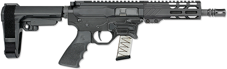 Rock River Arms BT92132 LAR-BT9G  9mm Luger 15+1 7" Black Threaded Barrel, M-LOK Handguard, Black Aluminum Picatinny Rail Receiver, Black Polymer SB Tactical SBA3 Arm Brace, Black Hogue Rubber Grip