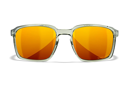 Wiley X AC6ALF04 Alfa  M/L Bronze Mirror Lens Polycarbonate Gloss Crystal Light Olive Frame