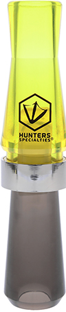 Hunters Specialties HS-WF-SRGC E-Z-E Plucker Short Reed Goose Call Black/Yellow Polycarbonate
