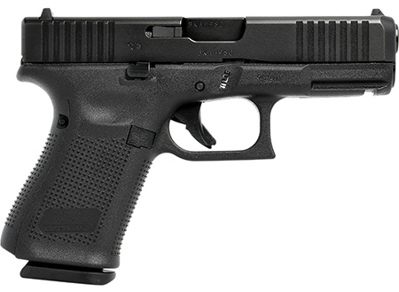 Glock UA195S201 G19 Gen5 Compact Frame 9mm Luger 10+1 4.02" Black GMB Barrel, Black Steel Serrated Slide, Black Polymer Frame w/Picatinny Rail, Interchangeable Backstrap Grip, Ambidextrous
