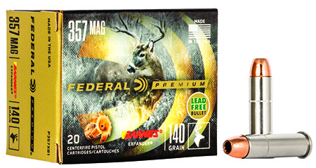 Federal P357XB1 Premium  357Mag 140gr Barnes Expander BRX 20 Per Box/10 Case