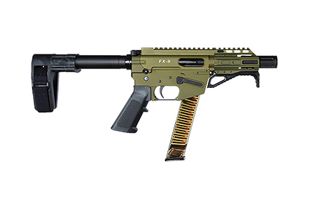 FREEDOM ORDNANCE FX9P4SBM-ODG FX9P  9mm Luger 4" OD Green