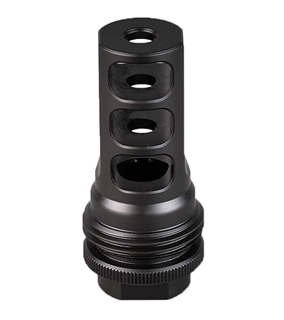 SilencerCo AC2631 ASR Muzzle Brake Black Nitride 3/4"x24 Threads 458 Cal