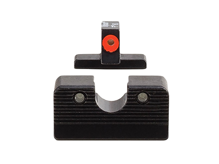 Trijicon 601000 HD XR Night Sight Set Green Tritium/Orange Outline Front, Green Tritium Rear, Black Frame, Fits FN 509