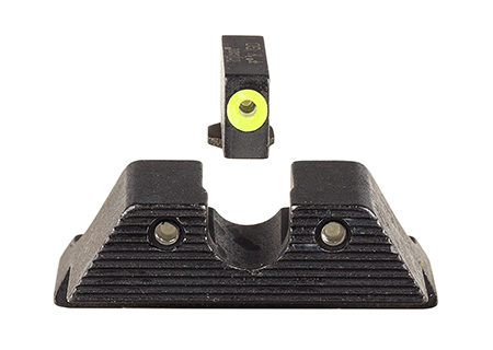 Trijicon 600845 HD XR Night Sight Set Green Tritium/Yellow Outline Front, Green Tritium Rear, Black Frame, Fits Glock/48/43/43X/43E Excludes MOS
