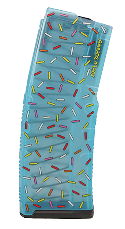Amend2 CS5MODCTSPR30 MOD-C Sprinkle Donut 30rd 5.56 NATO Fits AR-15 Teal Sprinkles
