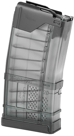 Lancer 999000232002 L5AWM  Smoke Detachable 20rd 223 Rem/300 Blackout/5.56x45mm NATO for AR-15