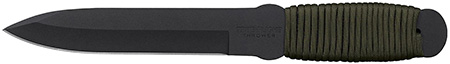 Cold Steel 80TFTC True Flight Thrower 6.75" Fixed Spear Point Plain Black 1055 Carbon Steel Blade/Paracord Wrap OD Handle