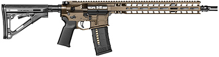 Radian Weapons R0040 Model 1 Carbine 223 Wylde 30+1 14.50" Pinned  &  Welded Barrel, Radian Brown Billet Rec/M-Lok Handgaurd, Magpul Grip  &  CTR Stock, Ambi Controls, Mid-Length Gas