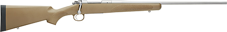 Kimber Mfg, Inc 3000793 Hunter  6.5 Creedmoor 3+1 22" Satin Match Grade Barrel, Satin Stainless Steel Receiver, Northwoods Brown Fixed Polymer Stock