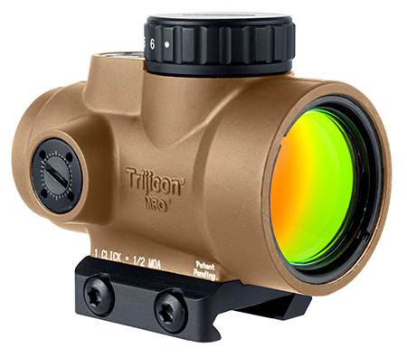 Trijicon 2200326 MRO SD  Coyote Tan 1x25mm 2 MOA Red Dot Reticle Low Mount