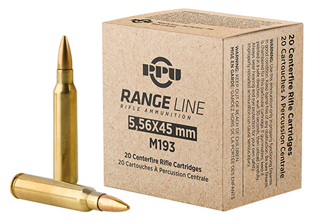 TR & Z PPR556   5.56mm 55gr Full Metal Jacket Boat Tail 20 Per Box/50 Case