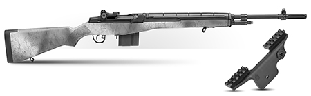 Springfield Armory  M1A Standard Issue Gear Up Pkg 308 Win/7.62x51mm 10+1 22" Black Carbon Steel Barrel, Black Parkerized Stainless Steel Receiver, Fixed Synthetic Stock