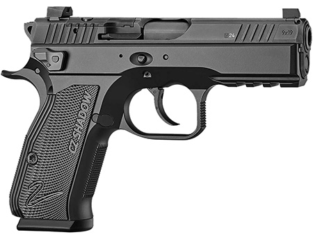 CZ-USA 91244 Shadow 2 Carry Carry Frame 9mm Luger 15+1 4" Black Steel Barrel, Black Serrated Slide, Black Aluminum Frame w/Beavertail  &  Picatinny Rail, Black Duralumin Grip