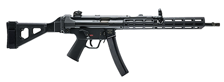 HK 81001191 SP5L  9mm Luger 10+1 16.50" Overall Black M-LOK Handguard, Aluminum Receiver, SB Tactical Brace  &  Polymer Grip