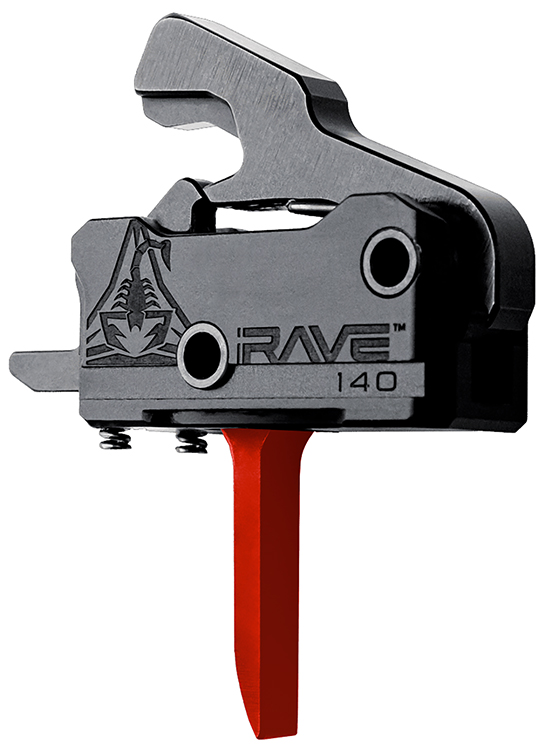 Rise Armament T017FRED RA-140 Super Sporting Black/Red Flat Fits AR-Platform