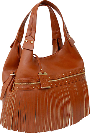 BDOG BDP-090   SHOULDER BAG W/TASSEL & HOLSTER COGNC
