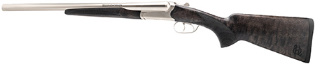 Heritage Mfg BL1218NI Badlander  12 Gauge Break Open 2rd 18.50" Nickel Side By Side Barrel  &  Receiver, Fixed Turkish Walnut Wood Stock